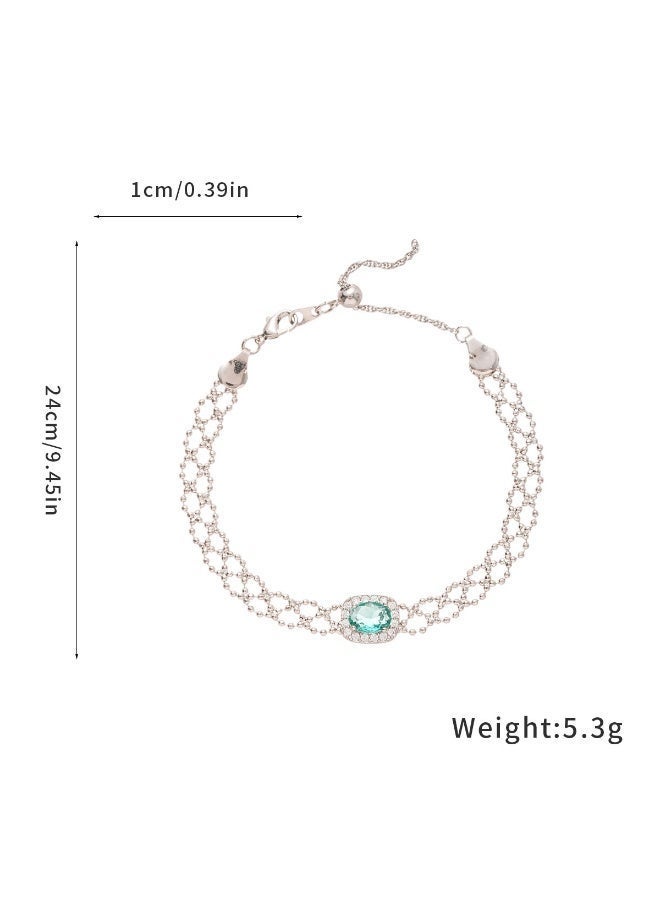 AuliceVerse Perfect Valentine‘s Gift – Shimmering Eco-Alloy Necklace & Bracelet Set, Adjustable Length with Gift Box | For a Romantic Date, Party or Wedding - Image 5